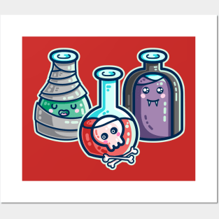 Halloween Costume Potion Bottles Posters and Art